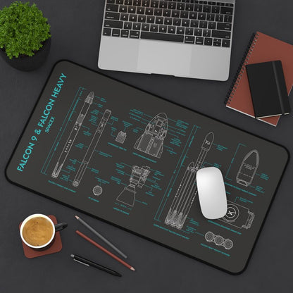 SpaceX Falcon 9 & Falcon Heavy Desk Mat