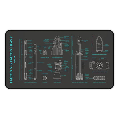 SpaceX Falcon 9 & Falcon Heavy Desk Mat