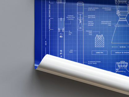 SpaceX: Falcon 9 & Crew Dragon Poster