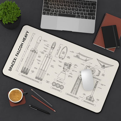 SpaceX Falcon Heavy Desk Mat
