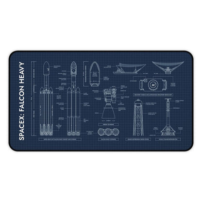 SpaceX Falcon Heavy Desk Mat