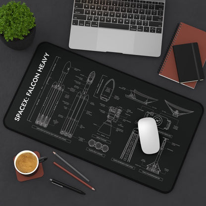 SpaceX Falcon Heavy Desk Mat