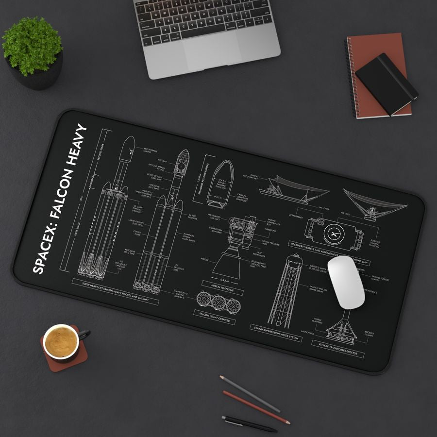 SpaceX Falcon Heavy Desk Mat