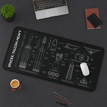 SpaceX Falcon Heavy Desk Mat