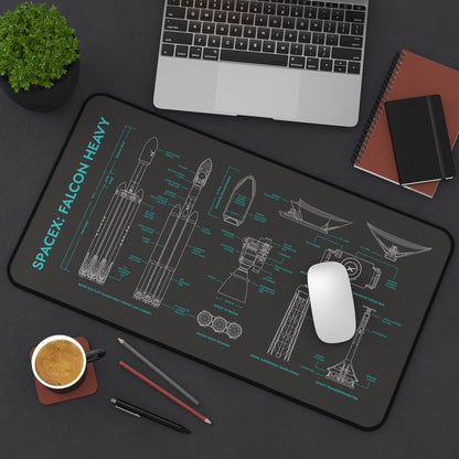 SpaceX Falcon Heavy Desk Mat