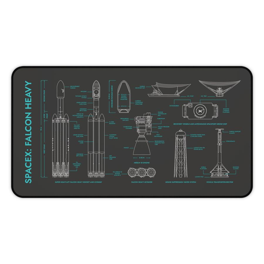 SpaceX Falcon Heavy Desk Mat