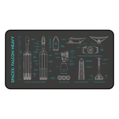SpaceX Falcon Heavy Desk Mat