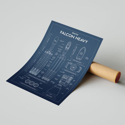 SpaceX: Falcon Heavy (Vertical) Poster