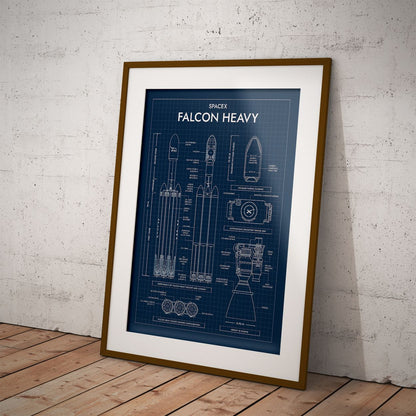 SpaceX: Falcon Heavy (Vertical) Poster