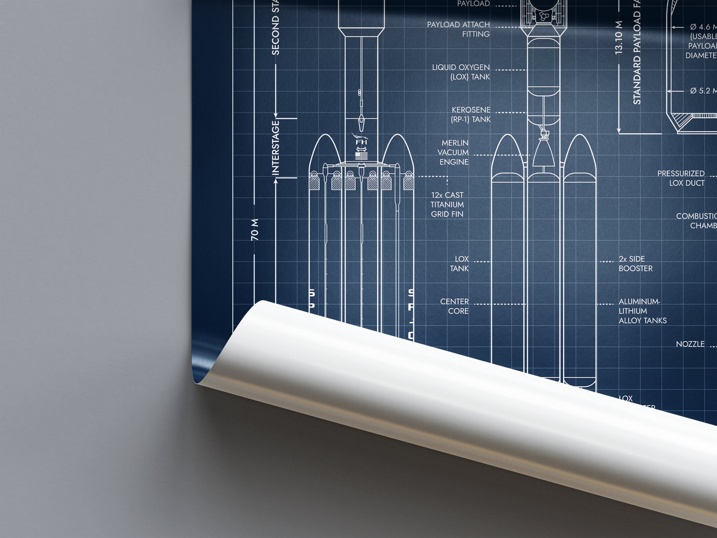 SpaceX: Falcon Heavy Poster