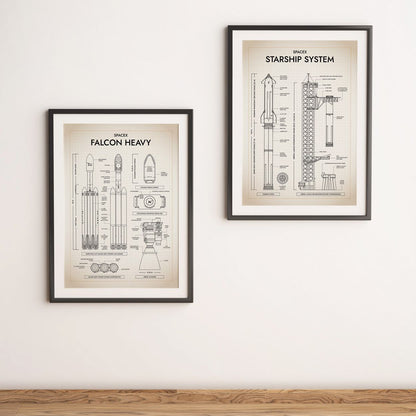SpaceX: Falcon Heavy (Vertical) Poster