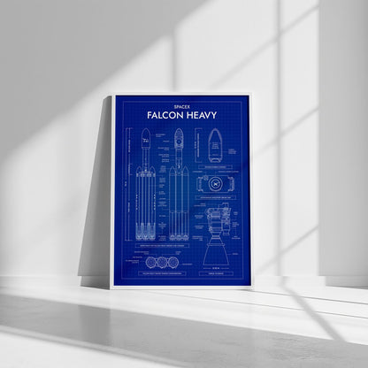 SpaceX: Falcon Heavy (Vertical) Poster