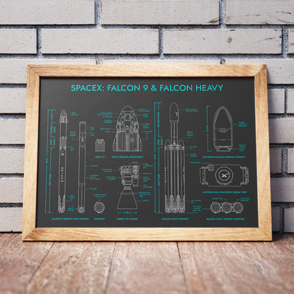 SpaceX: Falcon 9 & Falcon Heavy Poster