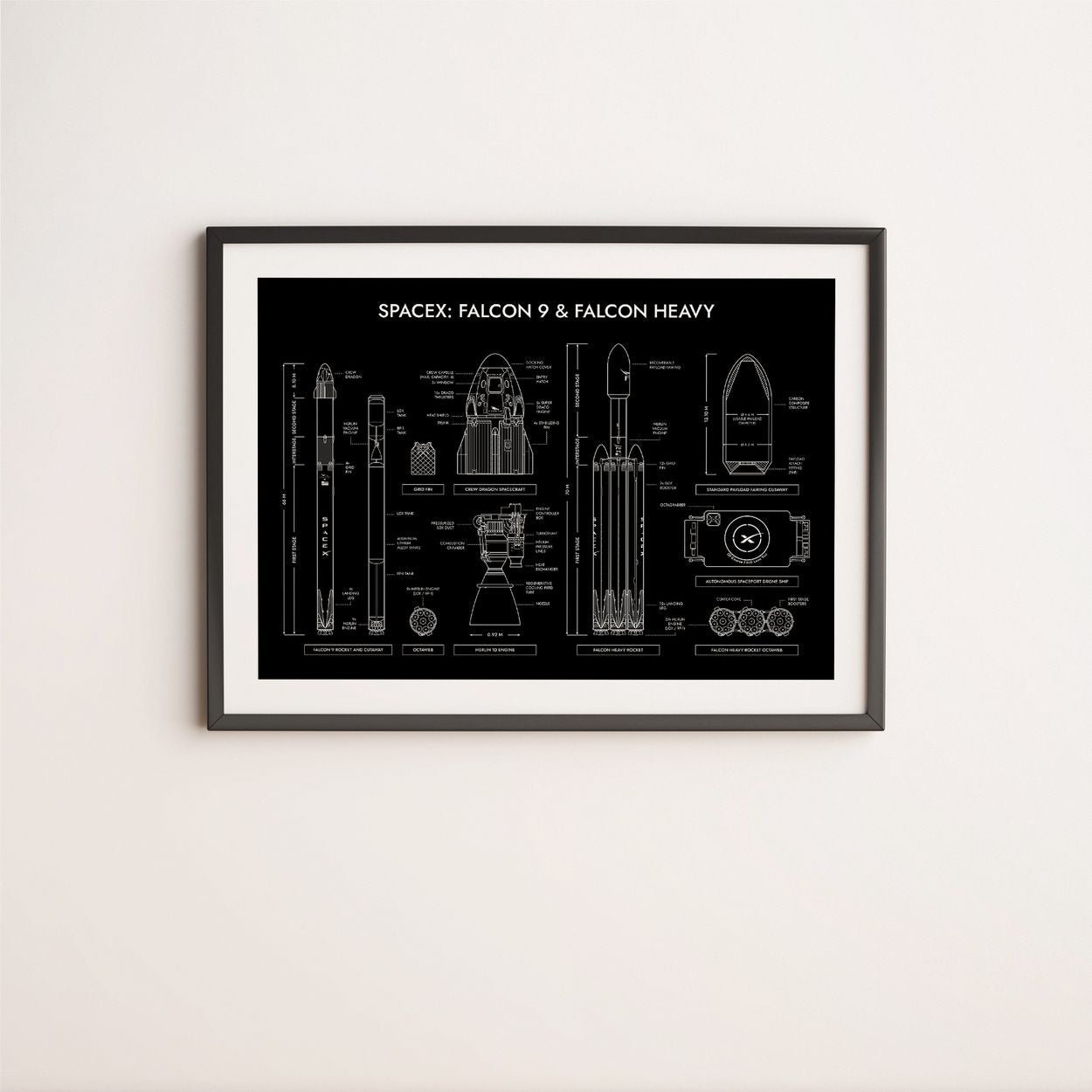 SpaceX: Falcon 9 & Falcon Heavy Poster