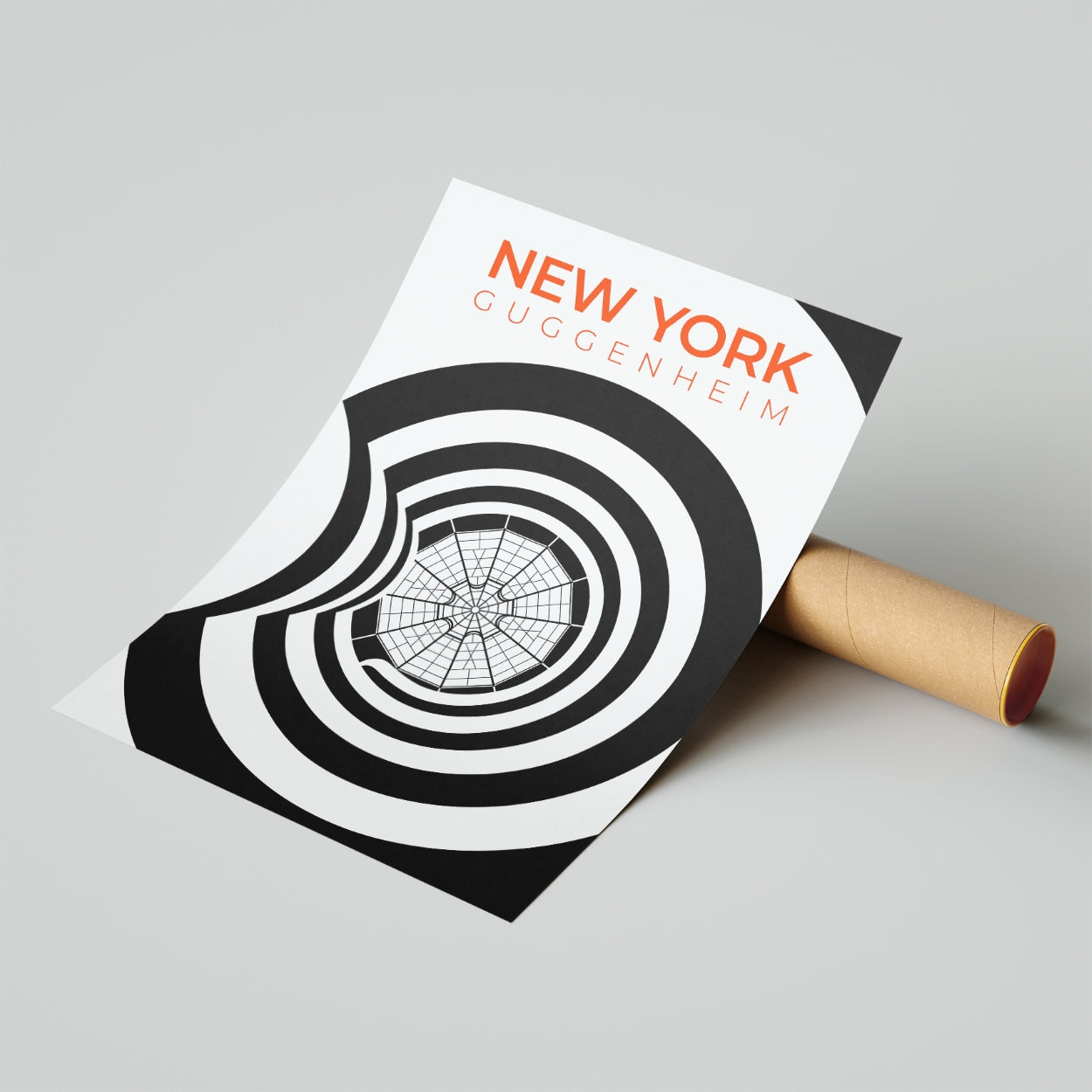 New York Guggenheim Staircase and Skylight Poster