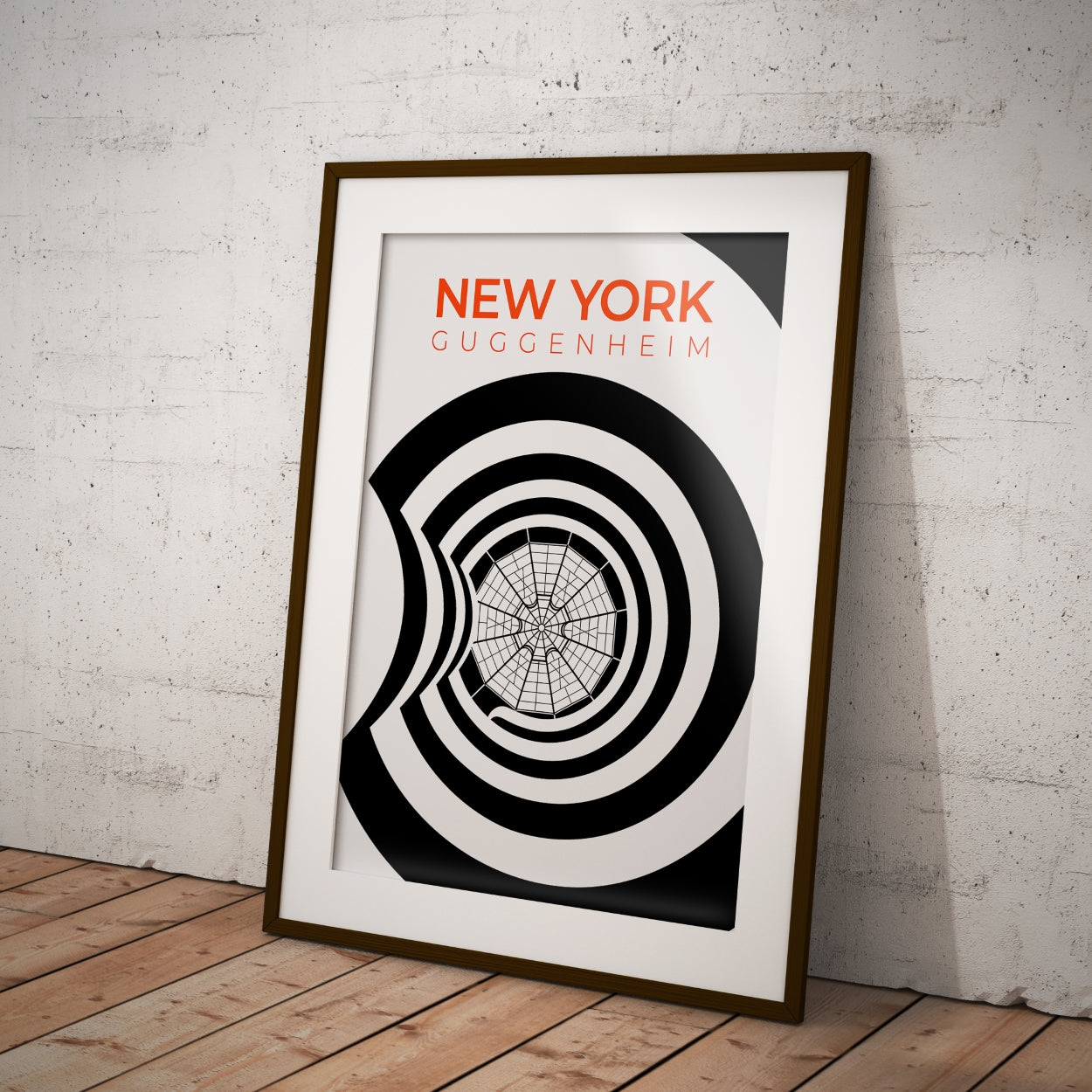 New York Guggenheim Staircase and Skylight Poster