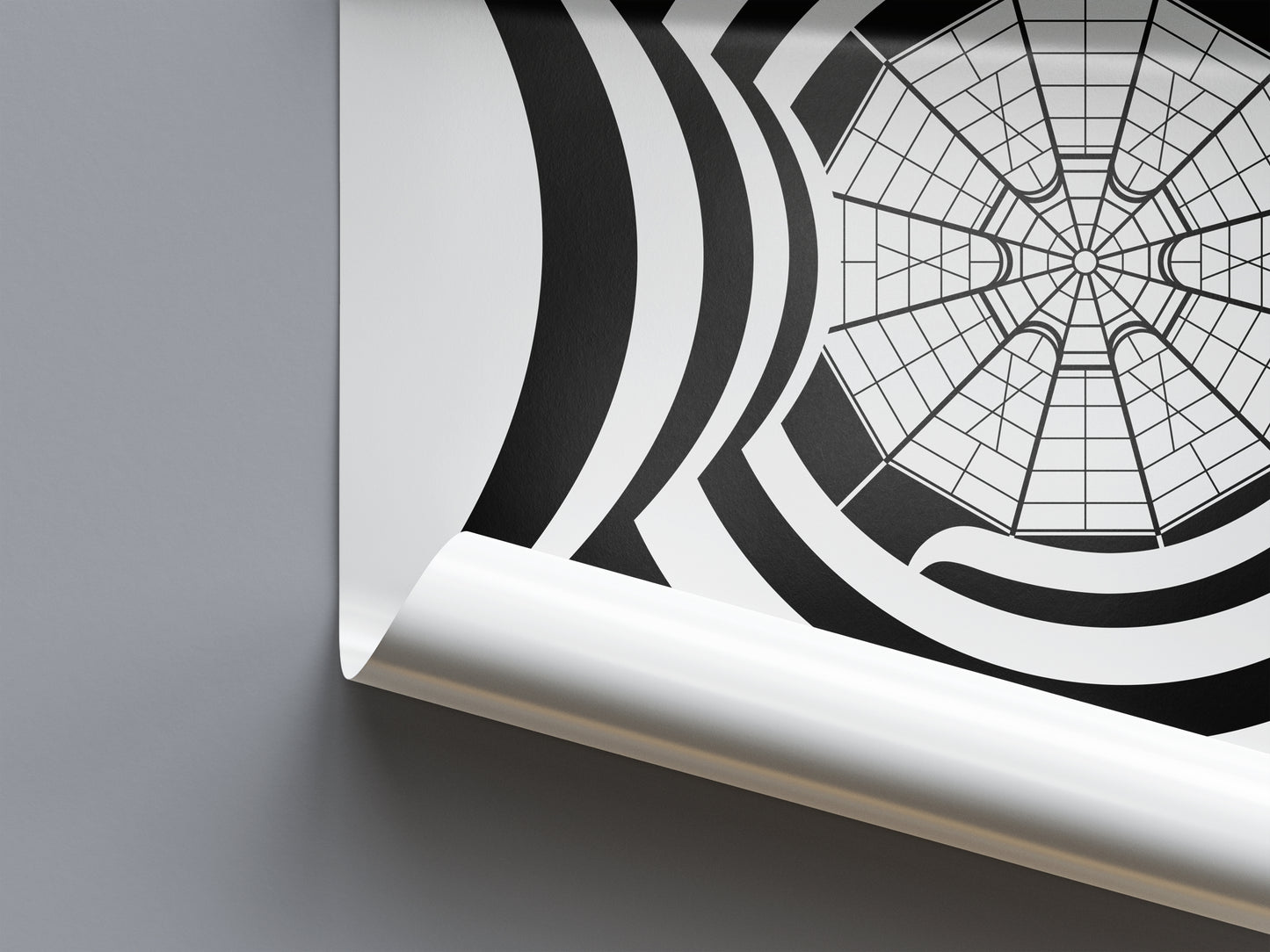 New York Guggenheim Staircase and Skylight Poster
