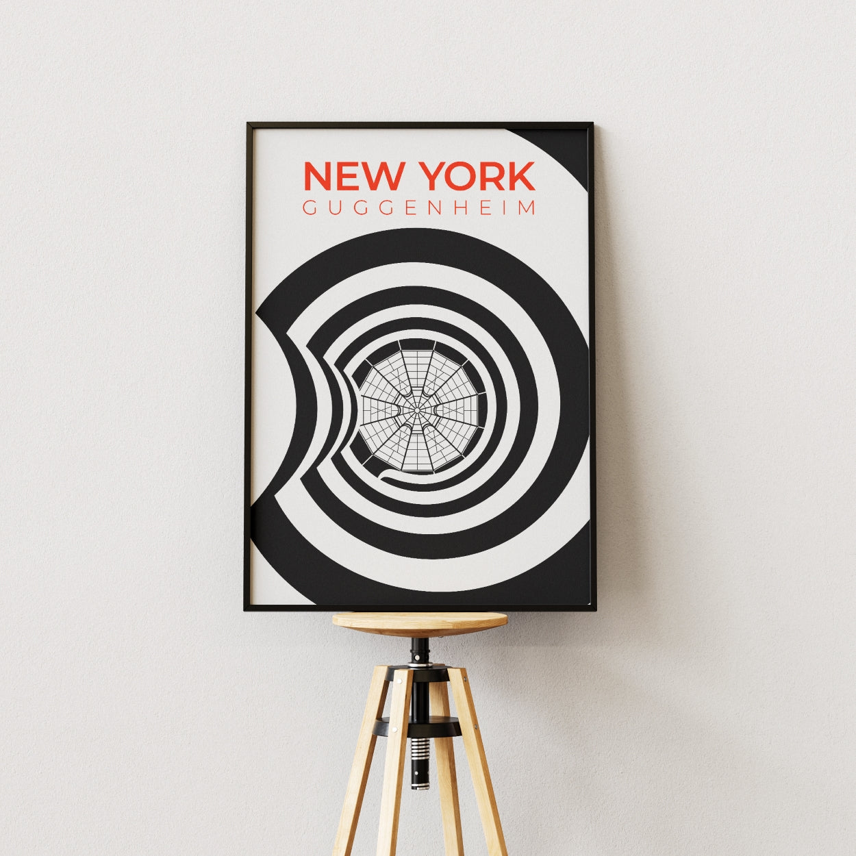 New York Guggenheim Staircase and Skylight Poster