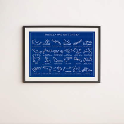 F1 Race Tracks Poster