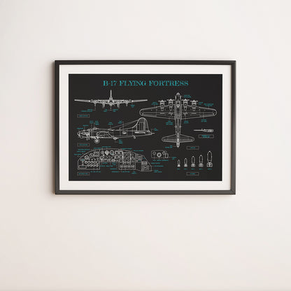 B-17 Flying Fortress Poster