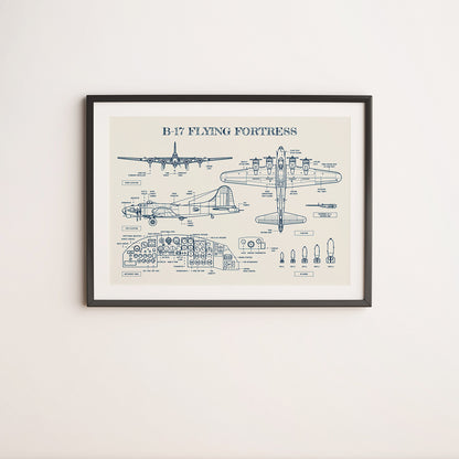 B-17 Flying Fortress Poster