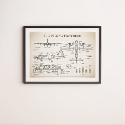 B-17 Flying Fortress Poster