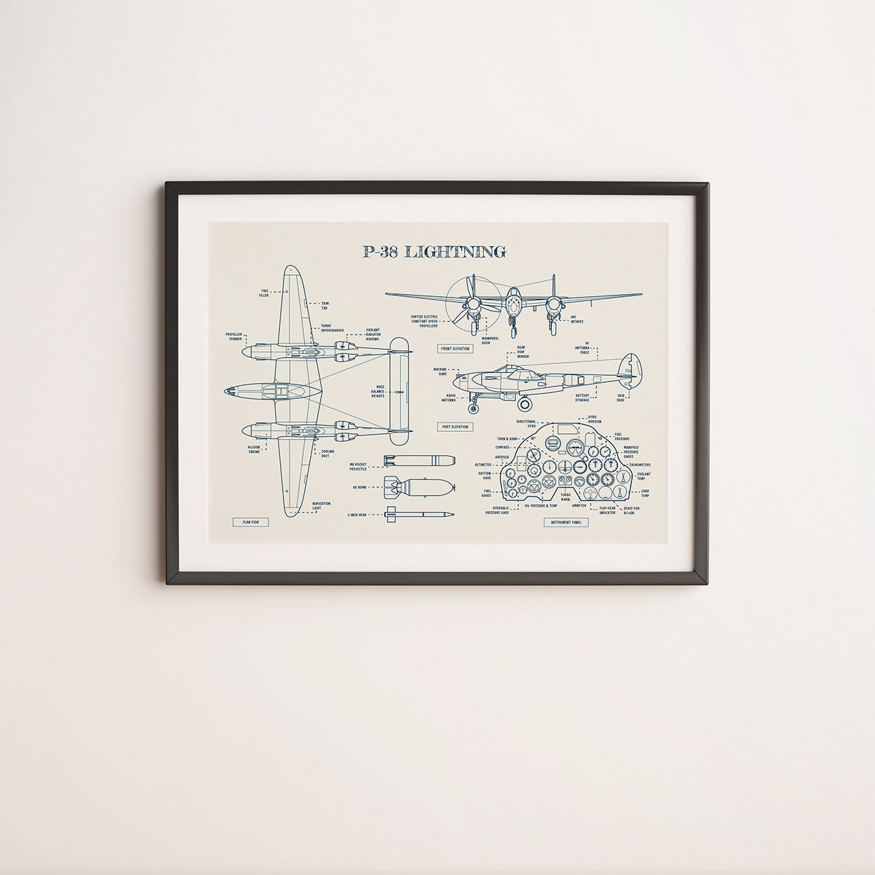 P-38 Lightning Poster