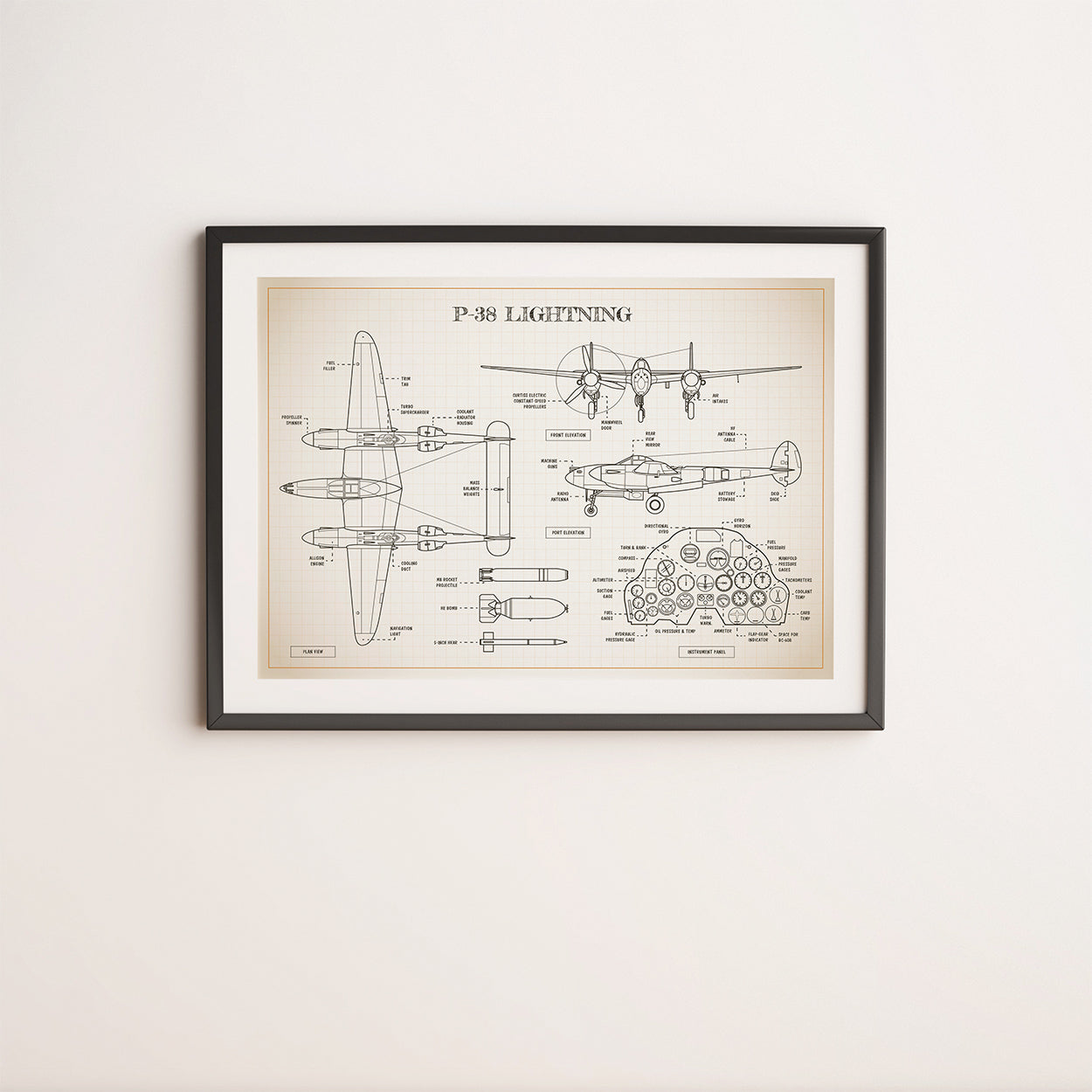 P-38 Lightning Poster