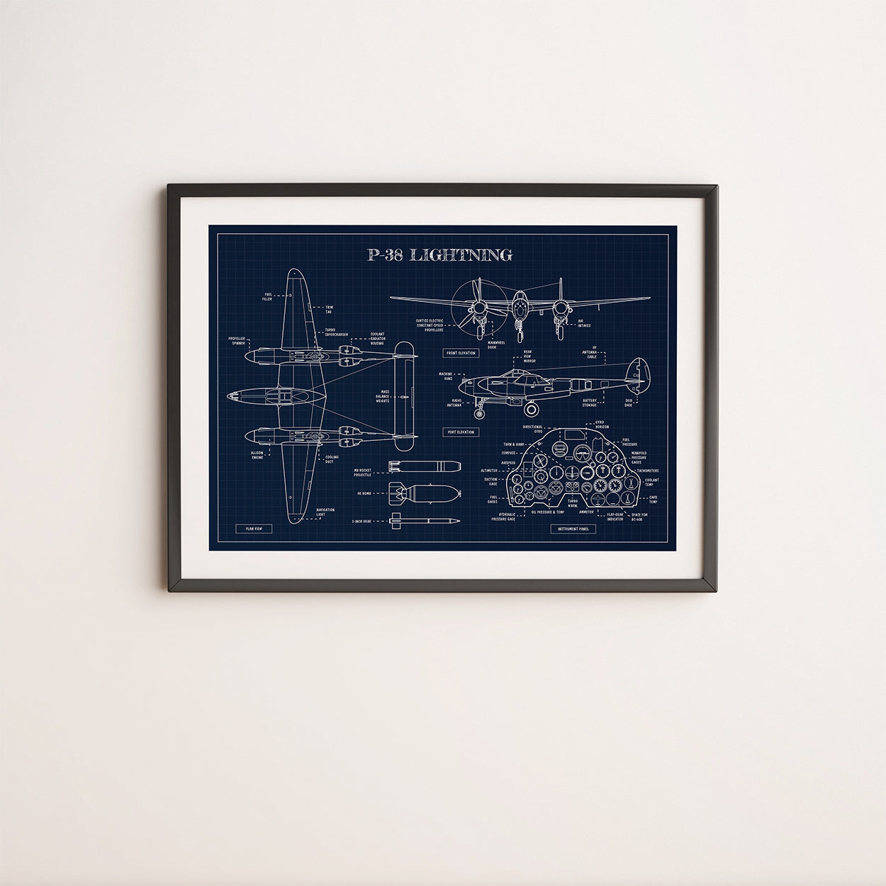 P-38 Lightning Poster