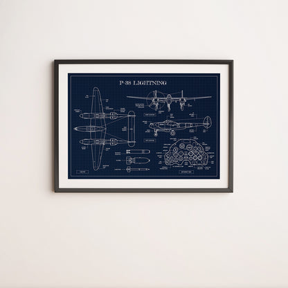 P-38 Lightning Poster