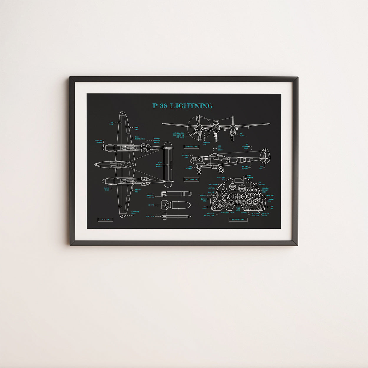 P-38 Lightning Poster