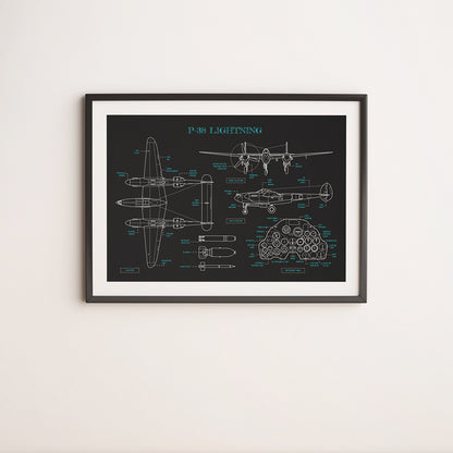 P-38 Lightning Poster