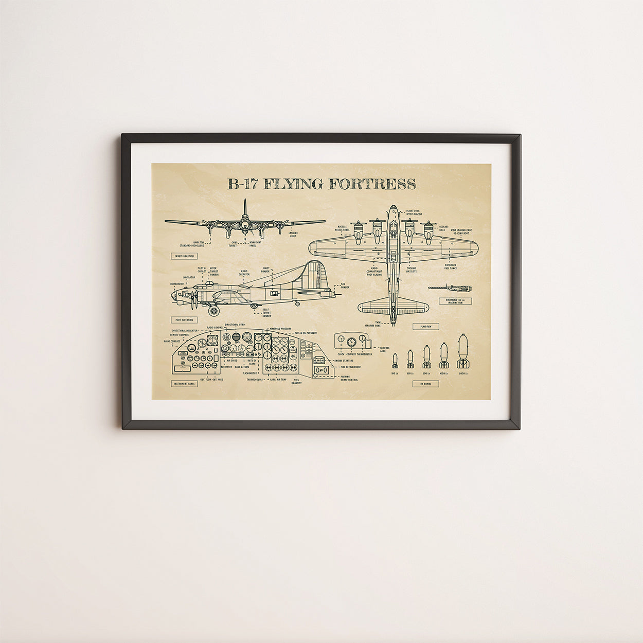 B-17 Flying Fortress Poster