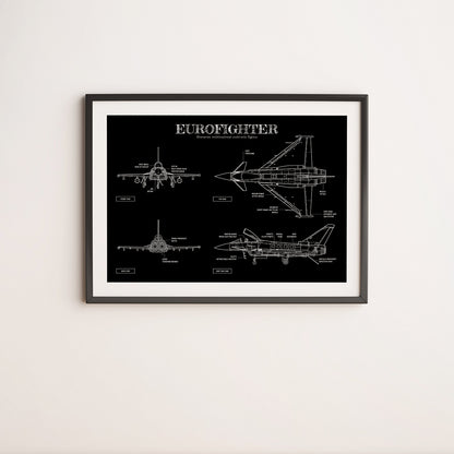 Eurofighter Blueprint Poster