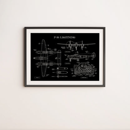 P-38 Lightning Poster