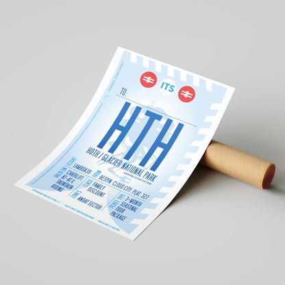 Hoth Boarding Pass (Pop) Poster