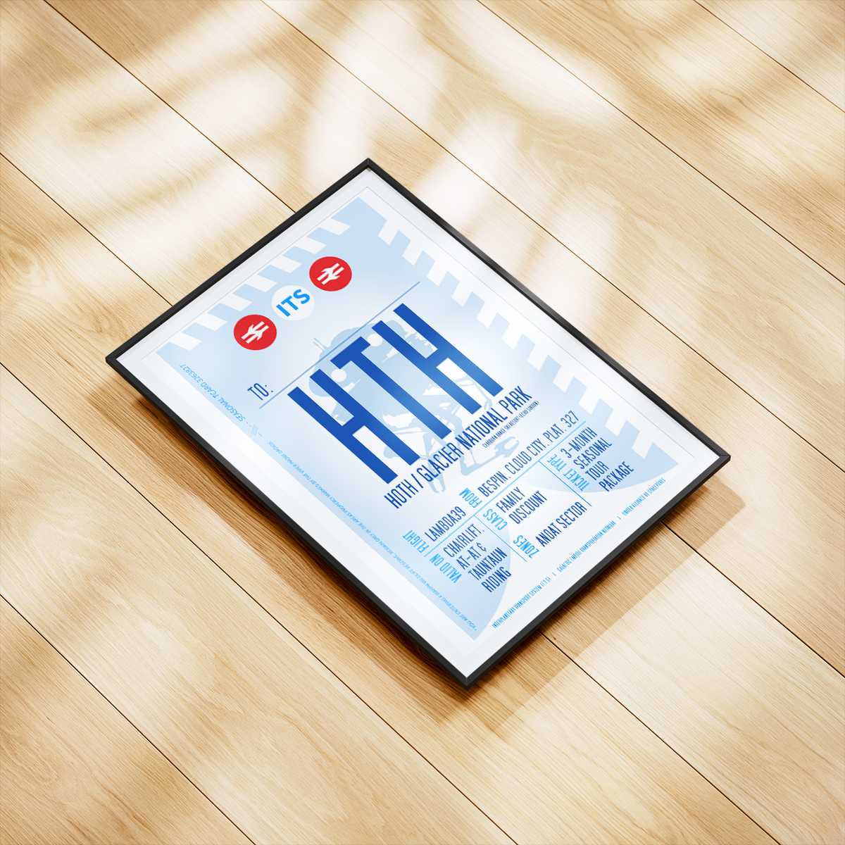 Hoth Boarding Pass (Pop) Poster