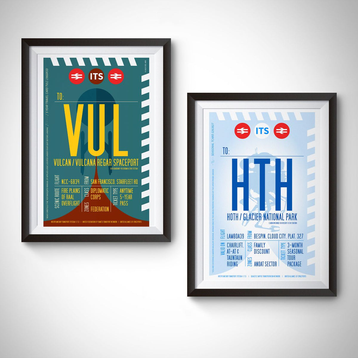 Hoth Boarding Pass (Pop) Poster