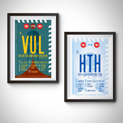 Hoth Boarding Pass (Pop) Poster