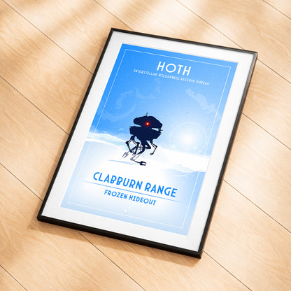 Hoth. Frozen Hideout (Interstellar Wilderness Reserve Bureau Series) Poster