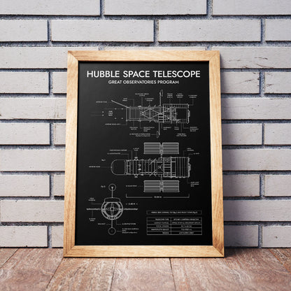 Hubble Space Telescope Vertical Poster