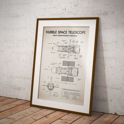 Hubble Space Telescope Vertical Poster