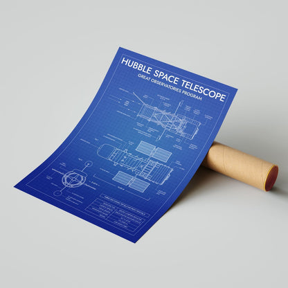 Hubble Space Telescope Vertical Poster