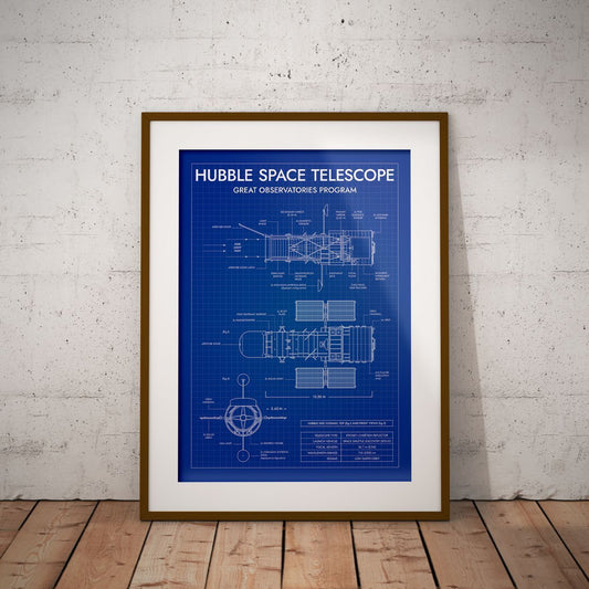 Hubble Space Telescope Vertical Poster