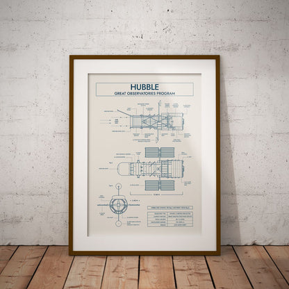 Hubble Space Telescope Vertical Poster