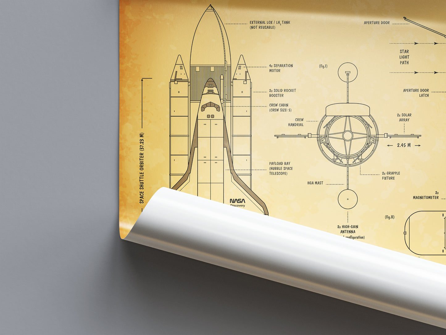 Hubble Space Telescope Poster