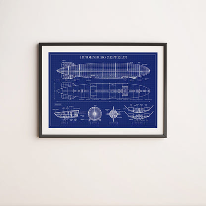 Hindenburg Zeppelin Poster