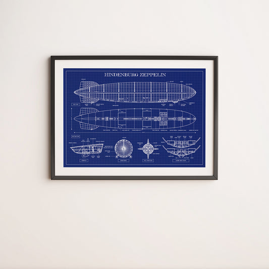 Hindenburg Zeppelin Poster