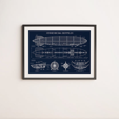 Hindenburg Zeppelin Poster