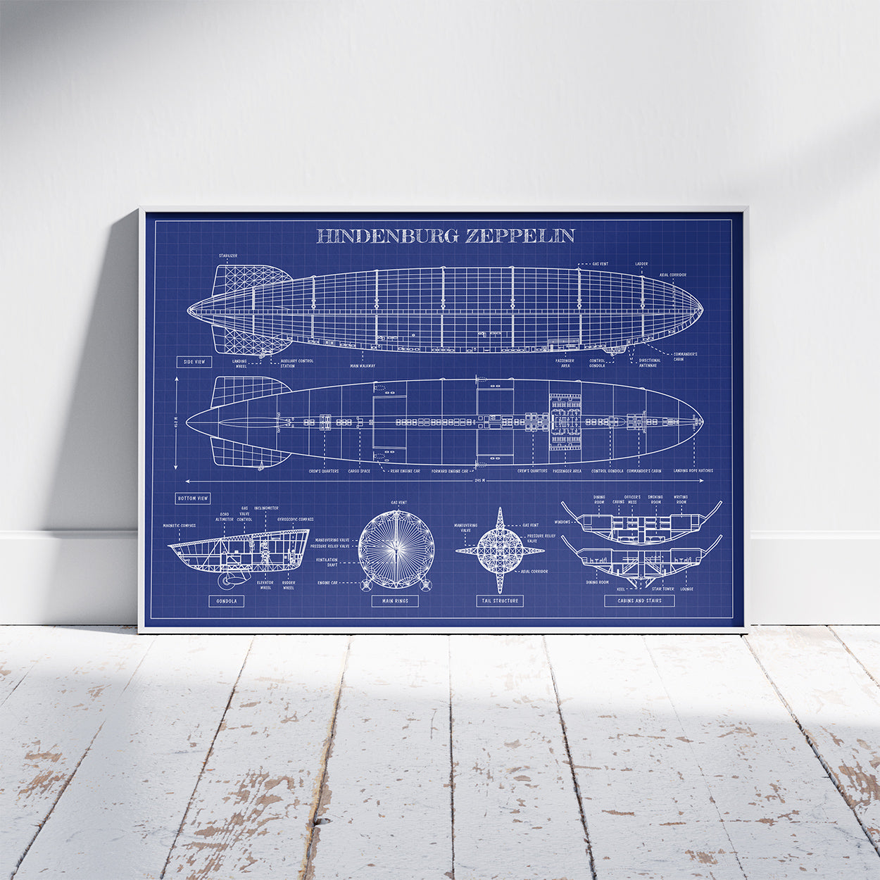 Hindenburg Zeppelin Poster